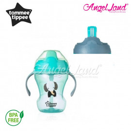 image of Tommee Tippee 2 Stage Easy Drink Cup 230ml (7M+) - 447143/38, 447144/38, 47145/38 - green - 447144/38