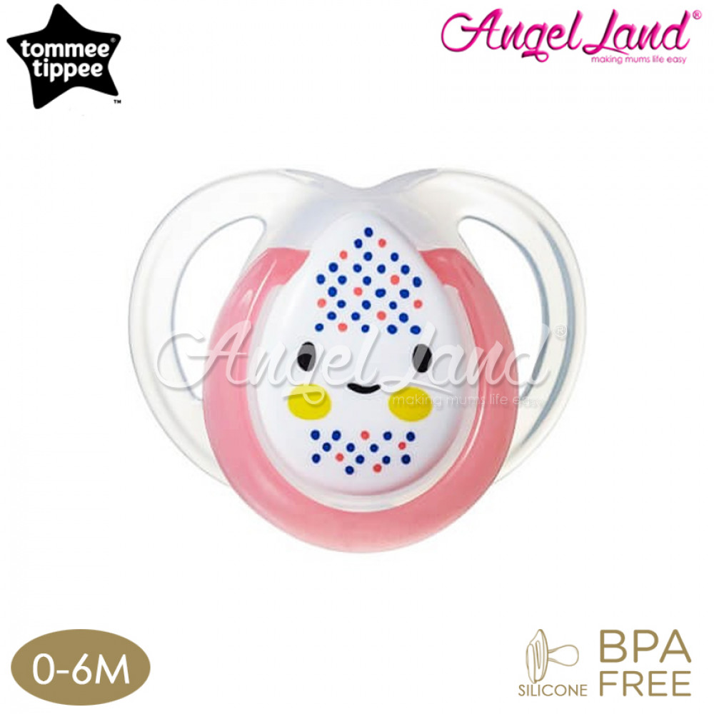 Tommee Tippee Closer to Nature Night Time Soother- 1pk 0-6M - Pink Tommee Tippee Closer to Nature Night Time Soother- 1pk 0-6M - Pink