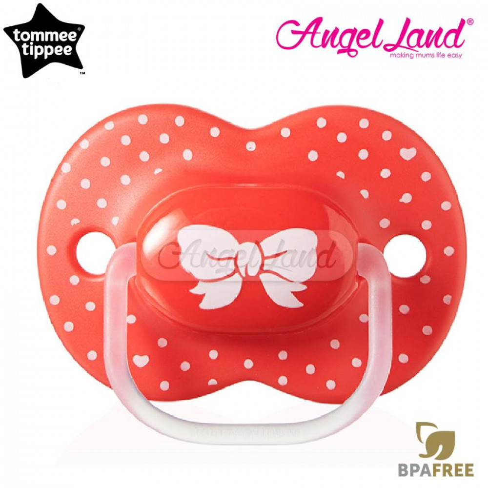 Tommee Tippee Little London Soother 6-18m (Single) 433412/38 Red Ribbon Tommee Tippee Little London Soother 6-18m (Single) 433412/38 Red Ribbon