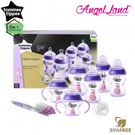 image of Tommee Tippee Closer to Nature Newborn Starter Set Purple - 423743/38