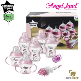 image of Tommee Tippee Closer to Nature Newborn Starter Set Pink - 423742/38