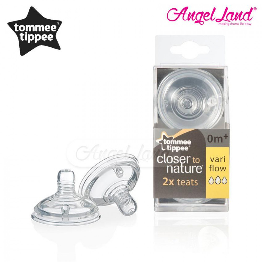 Tommee Tippee Closer To Nature Teat (2pcs/pack) Vari Flow - 422140/38 Tommee Tippee Closer To Nature Teat (2pcs/pack) Vari Flow - 422140/38