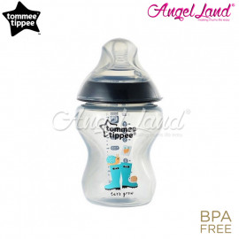 image of Tommee Tippee Closer To Nature (260ml/9oz) Tinted Bottle Design Single Pack 422575 Black