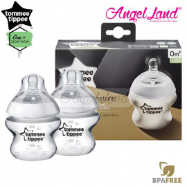 image of Tommee Tippee Closer To Nature PP Bottle 150ml / 5oz Twin Pack 422100/38