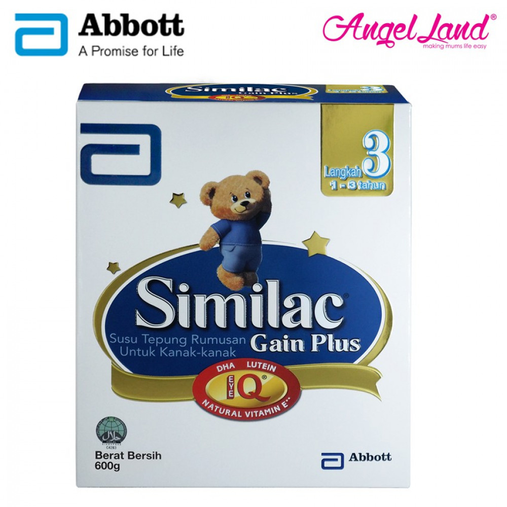 Abbott Similac Gain Plus NVE Step 3 (1-3 Yrs) BIB (600g) Abbott Similac Gain Plus NVE Step 3 (1-3 Yrs) BIB (600g)