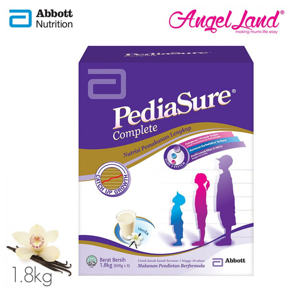 Abbott Pediasure Complete S3S Vanilla (1-10 Years) BIB 1.8kg Abbott Pediasure Complete S3S Vanilla (1-10 Years) BIB 1.8kg