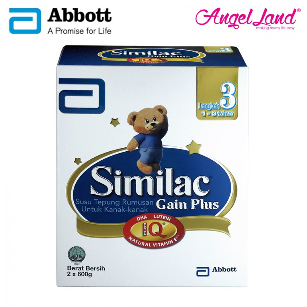 Abbott Similac Gain Plus NVE Step 3 (1-3 Yrs) BIB (1.2kg) Abbott Similac Gain Plus NVE Step 3 (1-3 Yrs) BIB (1.2kg)
