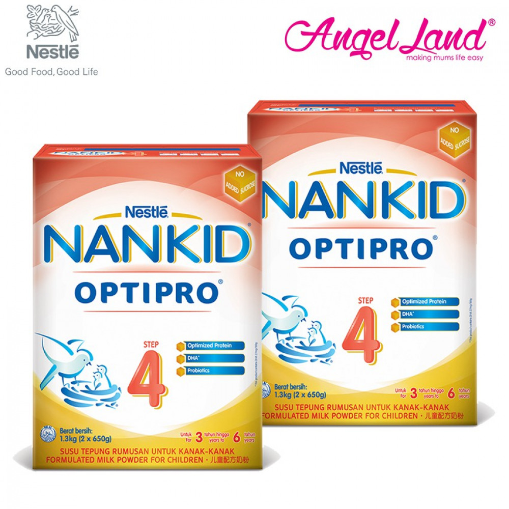 NANKID OPTIPRO 4 Milk 3-6 Yrs (1.3kg x 2 Packs) NANKID OPTIPRO 4 Milk 3-6 Yrs (1.3kg x 2 Packs)