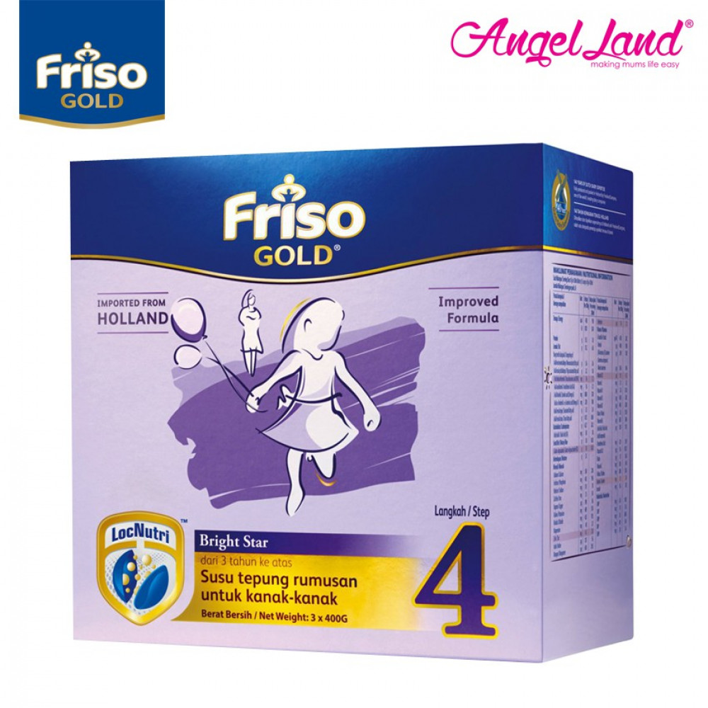 Friso Gold Bright Star Milk Powder Step 4 (3+ years) 400gx3 (1.2kg) Friso Gold Bright Star Milk Powder Step 4 (3+ years) 400gx3 (1.2kg)