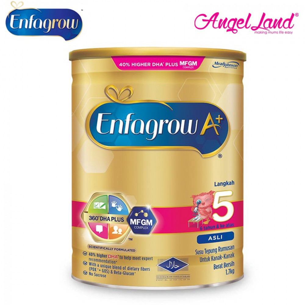 Enfagrow A+ Step 5 Milk MFGM (6yrs+) 1.7kg Enfagrow A+ Step 5 Milk MFGM (6yrs+) 1.7kg