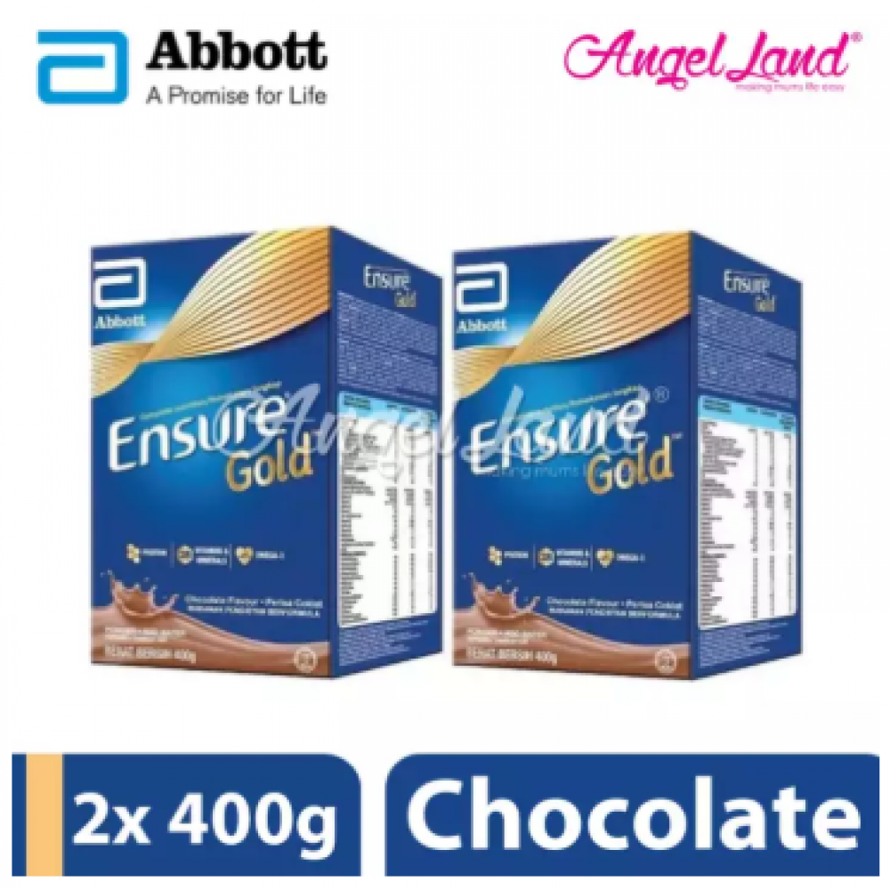 Abbott Ensure Gold Chocolate (400g) x 2 Packs Abbott Ensure Gold Chocolate (400g) x 2 Packs