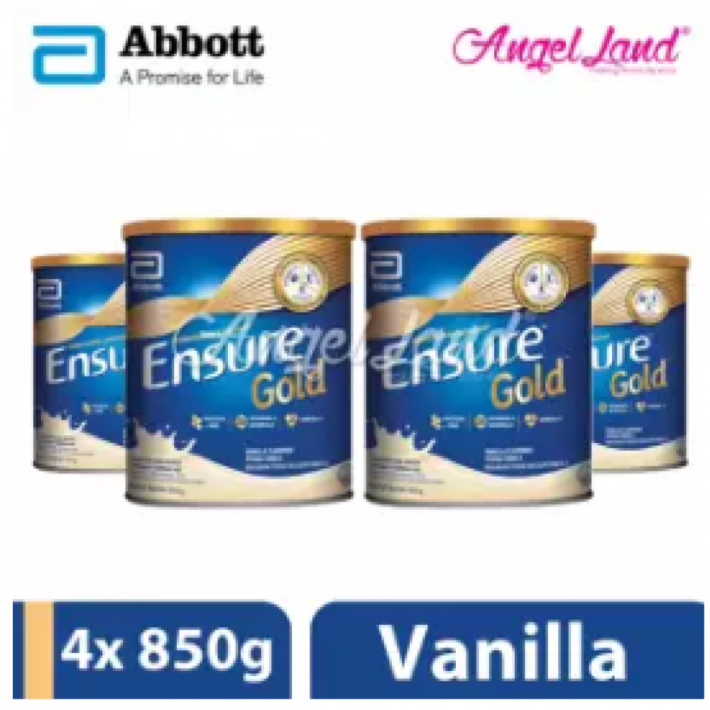 Abbott Ensure Gold +HMB 850g Vanilla (4 Tins) Abbott Ensure Gold +HMB 850g Vanilla (4 Tins)