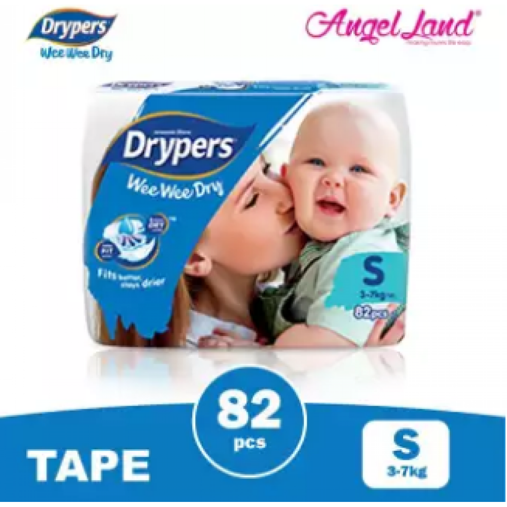 Drypers Wee Wee Dry Tape Diaper S82/M74/L62/XL50/XXL40 (1pack) Drypers Wee Wee Dry Tape Diaper S82/M74/L62/XL50/XXL40 (1pack)
