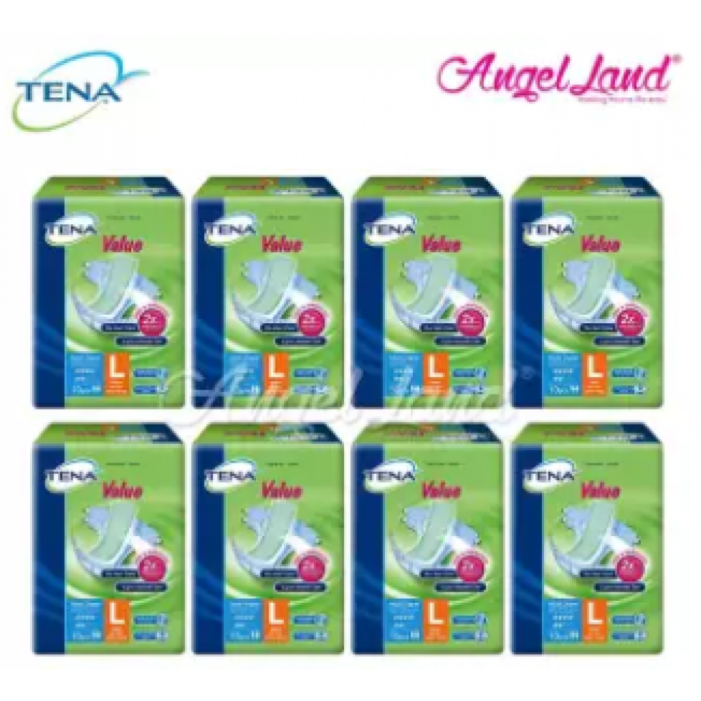 Tena Value Adult Diaper L 10pcs (8 Packs) Tena Value Adult Diaper L 10pcs (8 Packs)