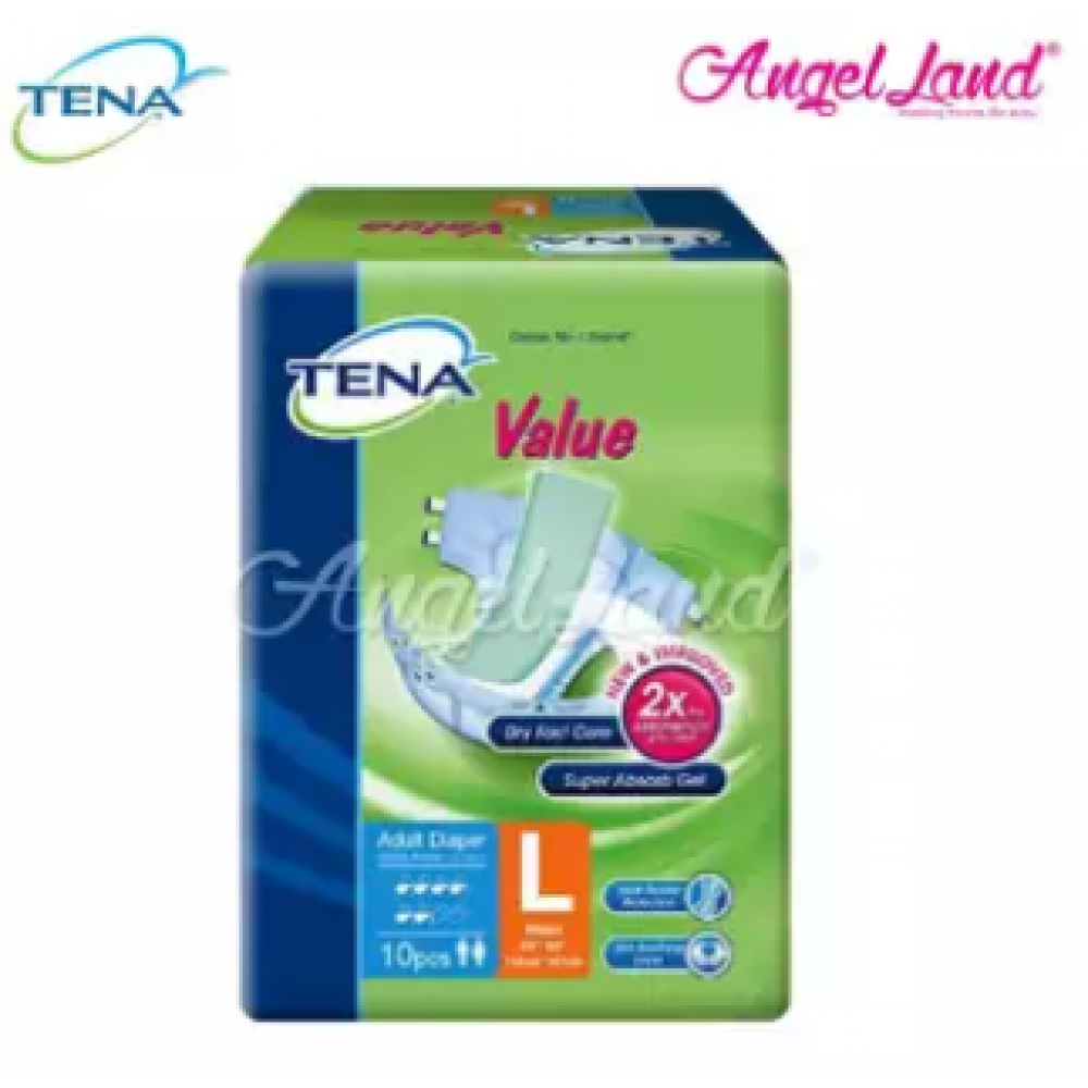 Tena Value Adult Diaper L 10pcs Tena Value Adult Diaper L 10pcs