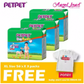 image of PetPet Daypants Mega pack (3Packs) +FOC Baby Poney Shirt -XL56