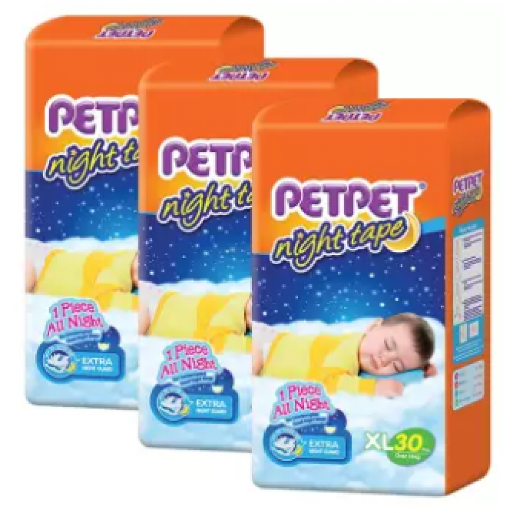 PETPET Night Tape Diaper Jumbo Packs XL30 (3packs) PETPET Night Tape Diaper Jumbo Packs XL30 (3packs)