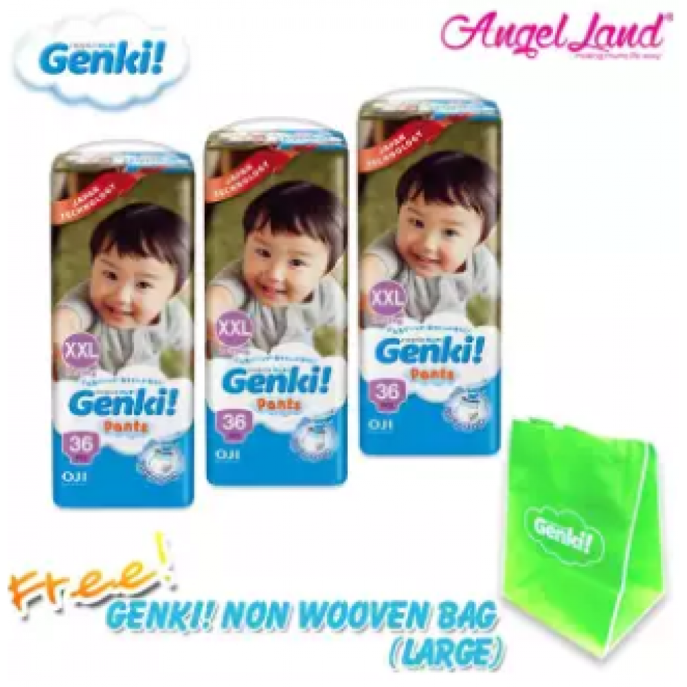 Genki! Pants Mega XXL36 (3Packs)+ FREE Genki Non Wooven Bag (1pcs) Genki! Pants Mega XXL36 (3Packs)+ FREE Genki Non Wooven Bag (1pcs)