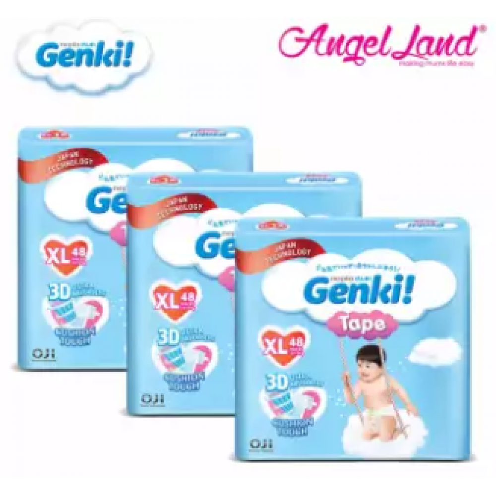Genki Tape Mega Diaper XL48 (3Packs) Genki Tape Mega Diaper XL48 (3Packs)