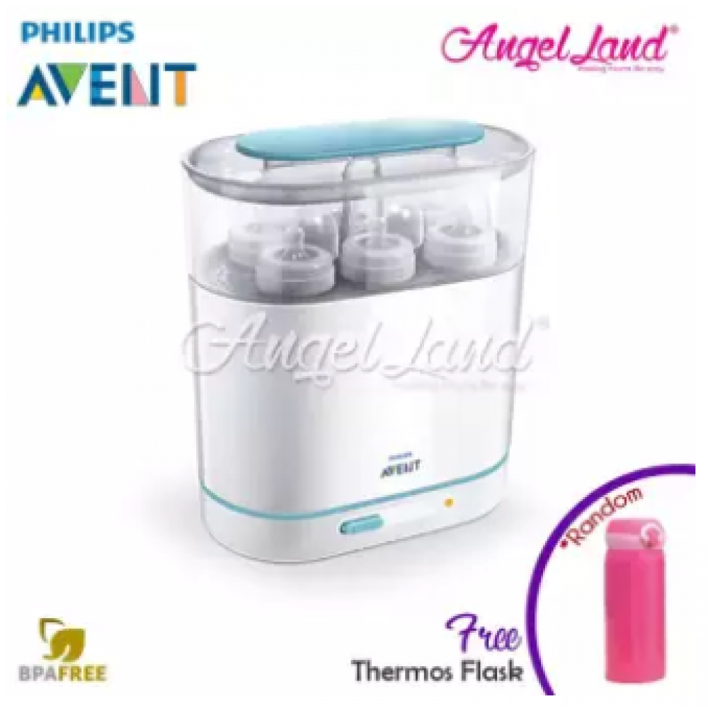 Philips Avent 3 in 1 Steriliser FDN - SCF285/01 + FOC Thermos Flask (Random Color) Philips Avent 3 in 1 Steriliser FDN - SCF285/01 + FOC Thermos Flask (Random Color)