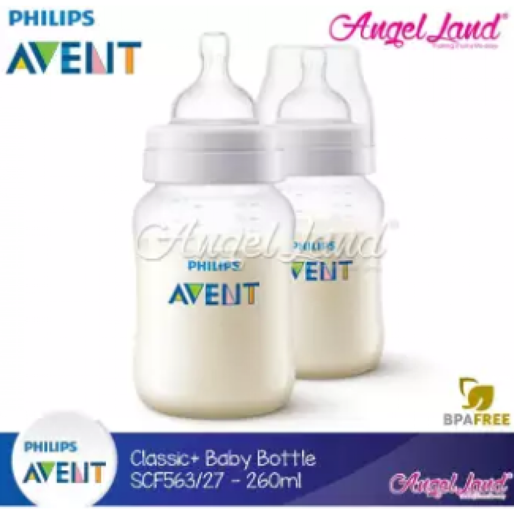 2 pack SCF563//27 Philips Avent Anti-Colic Baby Bottles 9oz