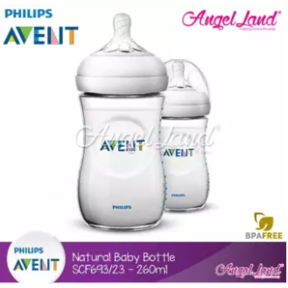 Philips Avent Natural Bottle 9oz/260ml Twin Pack SCF693/23 Philips Avent Natural Bottle 9oz/260ml Twin Pack SCF693/23