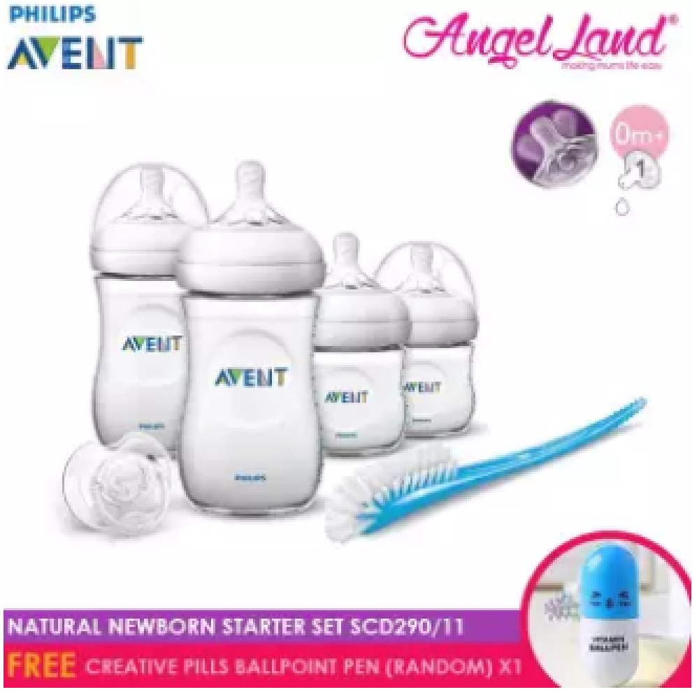 Philips Avent Natural Newborn Starter Set SCD290/11 (Free Creative Pills Ballpoint Pen (random) x1) Philips Avent Natural Newborn Starter Set SCD290/11 (Free Creative Pills Ballpoint Pen (random) x1)