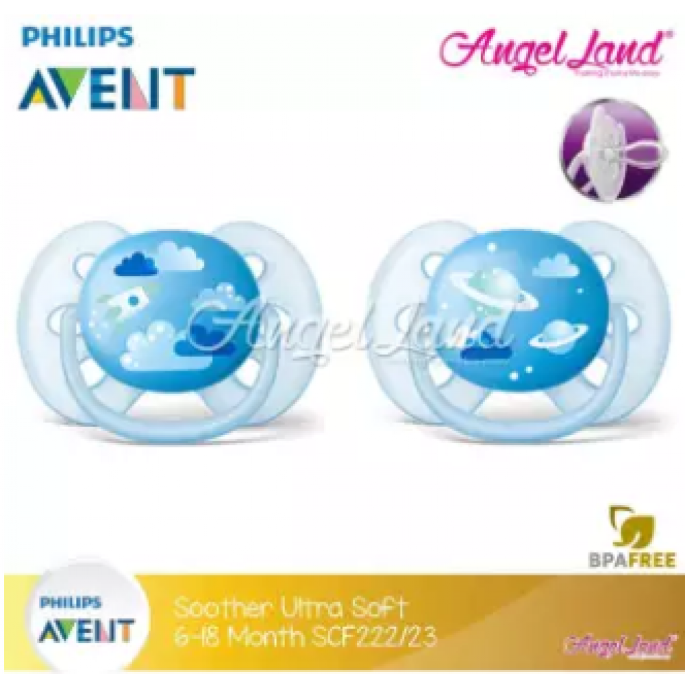 Philips Avent Soother UltraSoft 6-18M SCF222/23 (Twin Pack) Philips Avent Soother UltraSoft 6-18M SCF222/23 (Twin Pack)