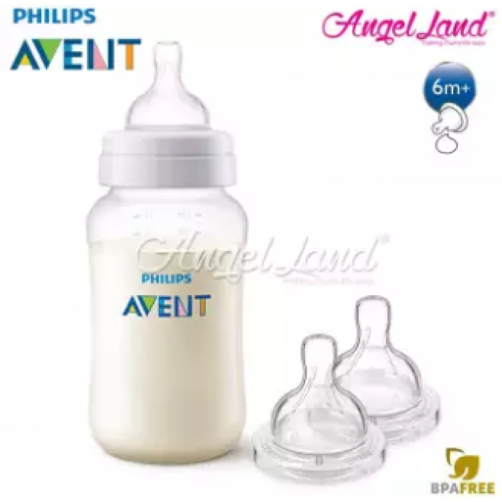 Philips Avent Classic Plus Anti Colic 330ml/11oz (3m+) Single Pack SCF566/17 + Philips Avent Classic+ Teat -Bottle 330ml & Teat SCF636/27 Philips Avent Classic Plus Anti Colic 330ml/11oz (3m+) Single Pack SCF566/17 + Philips Avent Classic+ Teat -Bottle 330ml & Teat SCF636/27