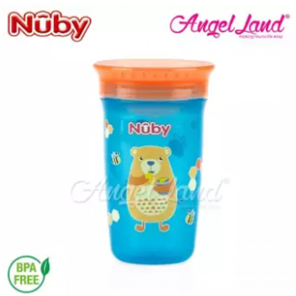 Nuby 360 Wonder Cup 10oz/300ml (12m+) NB10411 - Blue Bear Nuby 360 Wonder Cup 10oz/300ml (12m+) NB10411 - Blue Bear