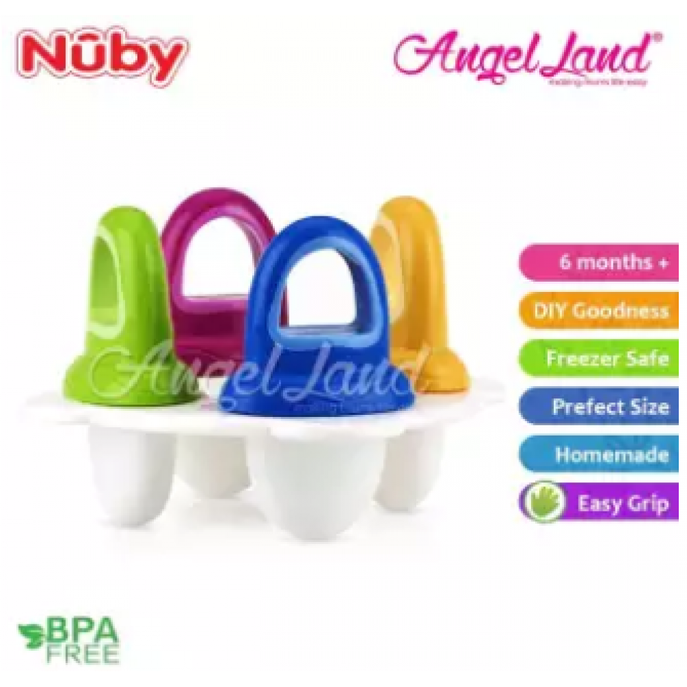 Nuby Garden Fresh Fresh Food Popsicle Tray 4pcs (6m+) NB5438 Nuby Garden Fresh Fresh Food Popsicle Tray 4pcs (6m+) NB5438