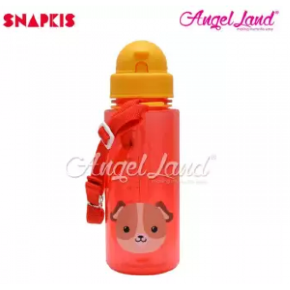Snapkis Straw Water Bottle 500ml - Dog - SKS11049 Snapkis Straw Water Bottle 500ml - Dog - SKS11049