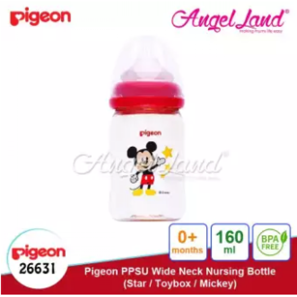 Pigeon Nursing PPSU Bottle Wide Neck 160ml Mickey -26631 Pigeon Nursing PPSU Bottle Wide Neck 160ml Mickey -26631