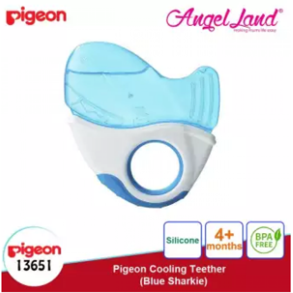 Pigeon Cooling Teether (4 months+) - Blue Sharkie (13651) Pigeon Cooling Teether (4 months+) - Blue Sharkie (13651)