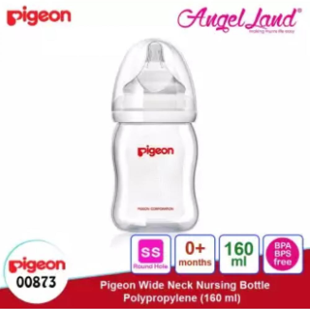 Pigeon Wide-Neck Nursing Bottle PP (Polypropylene) 160ml - 00873 Pigeon Wide-Neck Nursing Bottle PP (Polypropylene) 160ml - 00873