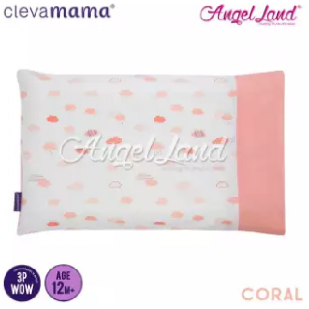 Clevamama Replacement Toddler Pillow Cover - Coral - CLE3306 Clevamama Replacement Toddler Pillow Cover - Coral - CLE3306