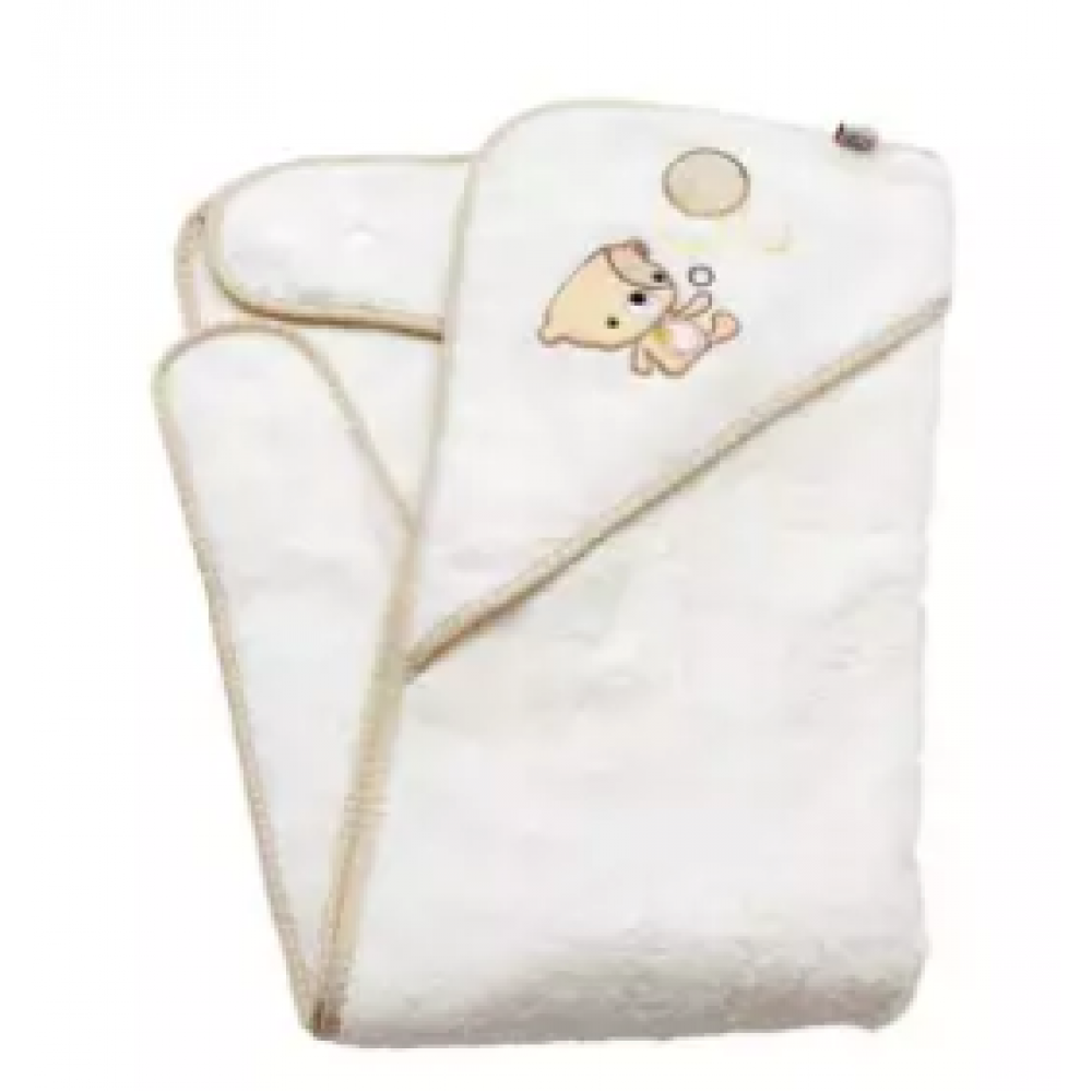 Clevamama Clevabear Bath Towel Cream - CM7414 (Limited Edition) Clevamama Clevabear Bath Towel Cream - CM7414 (Limited Edition)
