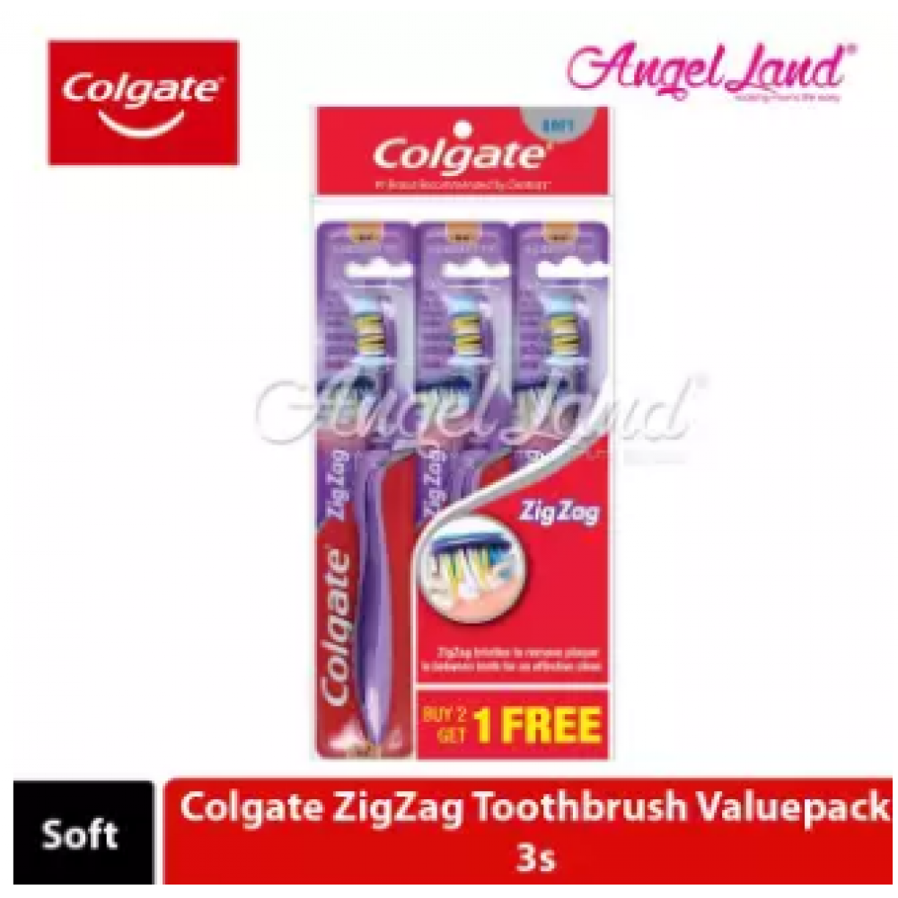 Colgate ZigZag Toothbrush Valuepack 3s - Soft Colgate ZigZag Toothbrush Valuepack 3s - Soft