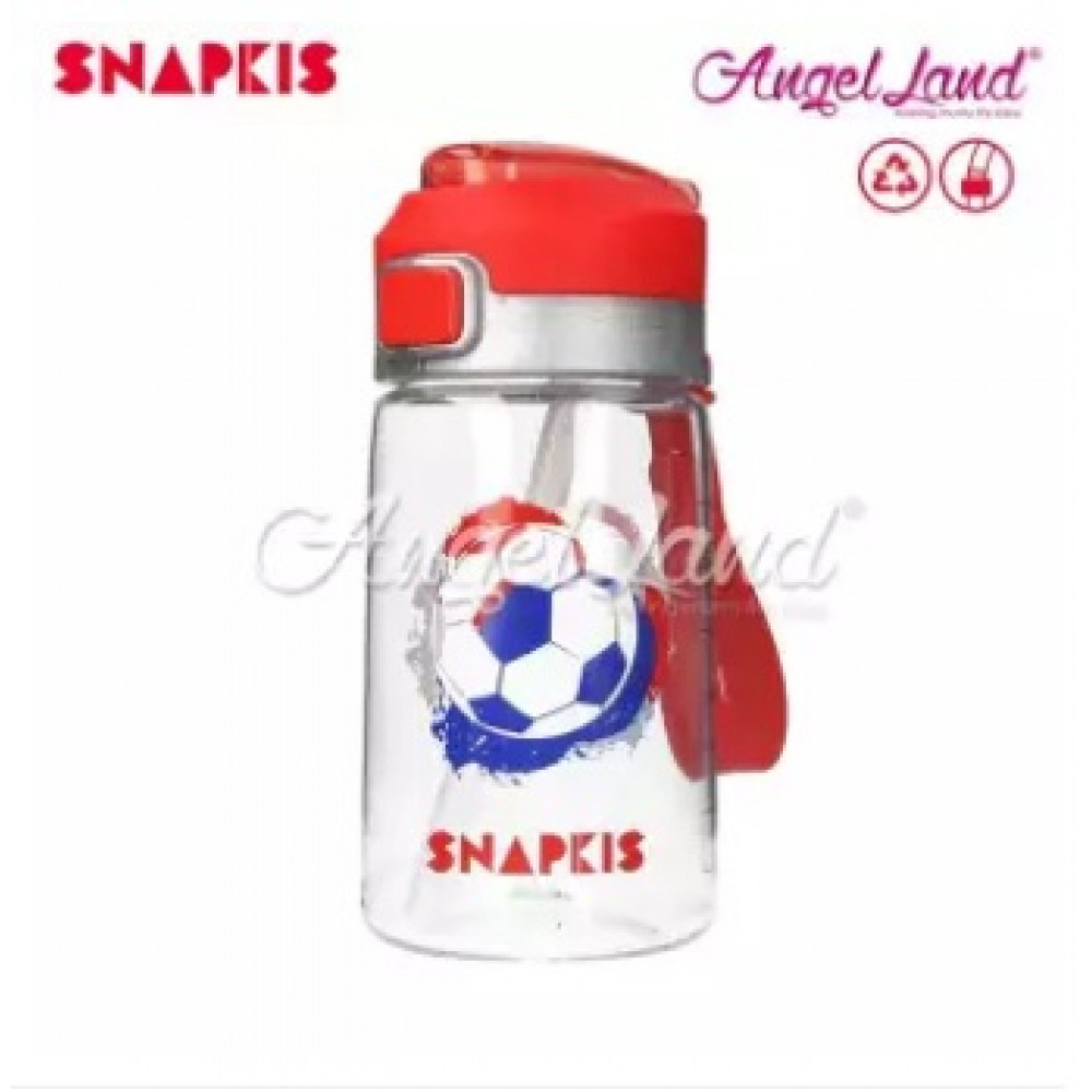 Snapkis Straw Water Bottle Football 400ml (From 5y+) Snapkis Straw Water Bottle Football 400ml (From 5y+)