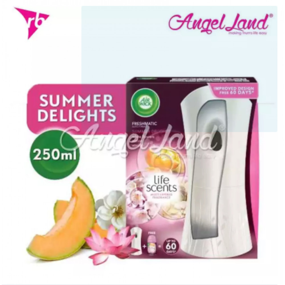 Air Wick Life Scent Freshmatic Summer Delight Automatic Spray Starter Kit 1pc Air Wick Life Scent Freshmatic Summer Delight Automatic Spray Starter Kit 1pc