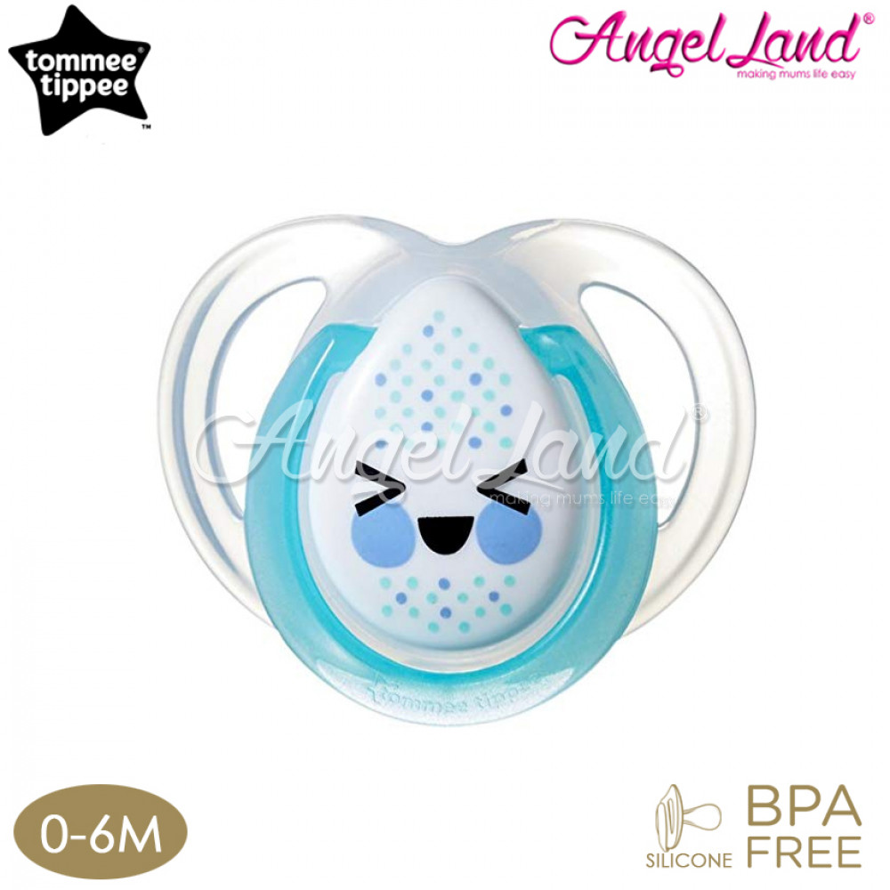Tommee Tippee Closer to Nature Night Time Soother- 1pk 0-6M - Blue Tommee Tippee Closer to Nature Night Time Soother- 1pk 0-6M - Blue
