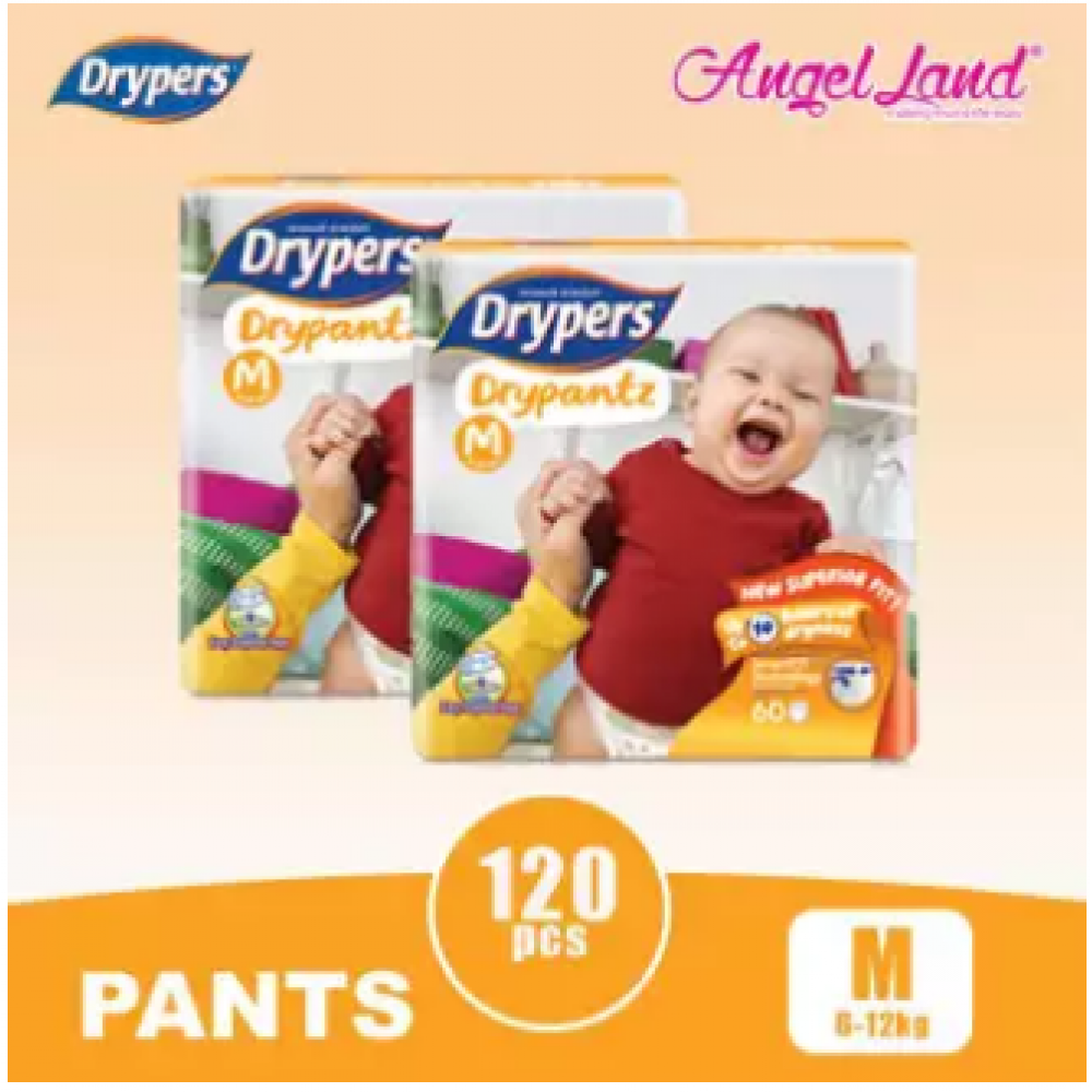 Drypers Drypantz M60/L48/XL42/XXL36 (2 pack) Drypers Drypantz M60/L48/XL42/XXL36 (2 pack)