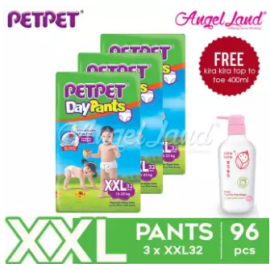image of PetPet Daypants Jumbo Pack XXL32 (3 Packs) + FOC Kira Kira Top To Toe 400ml