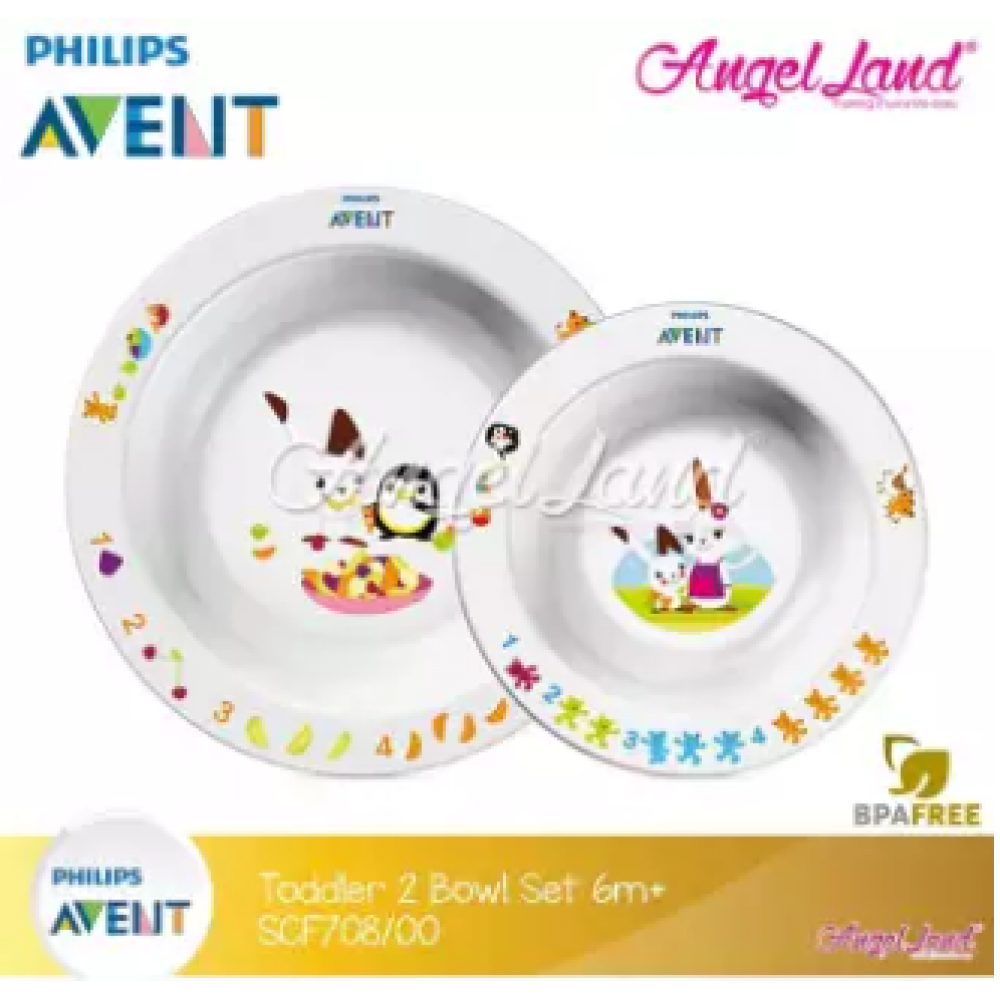 Philips Avent Toddler 2-bowl set 6m+ SCF708/00 Philips Avent Toddler 2-bowl set 6m+ SCF708/00