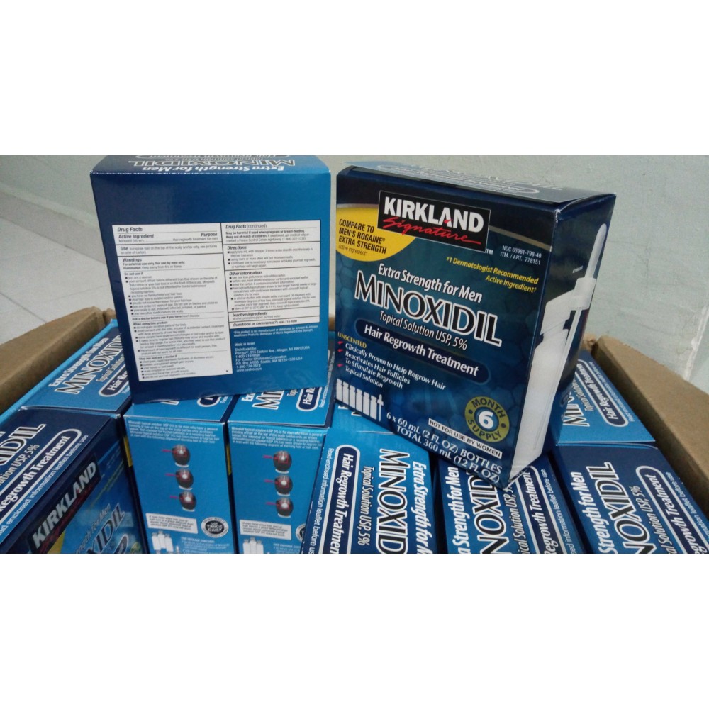 Minoxidil kirkland 6 month Supply (6 bottles)