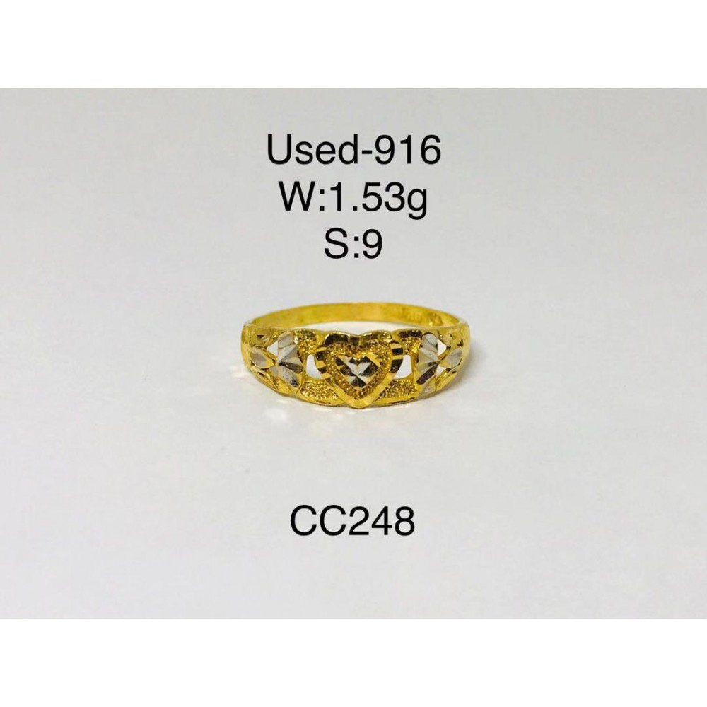 Pre-owned ring 916 gold Pre-owned ring 916 gold