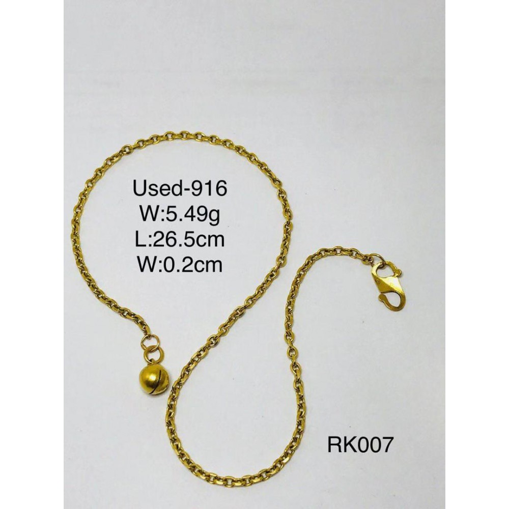 Pre-owned leg bracelet 916 gold Pre-owned leg bracelet 916 gold