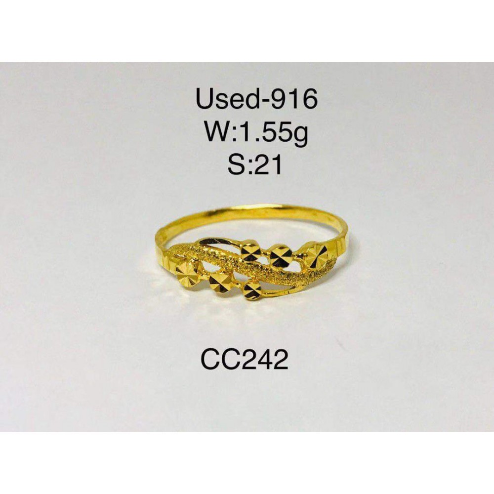 Pre-owned ring 916 gold Pre-owned ring 916 gold