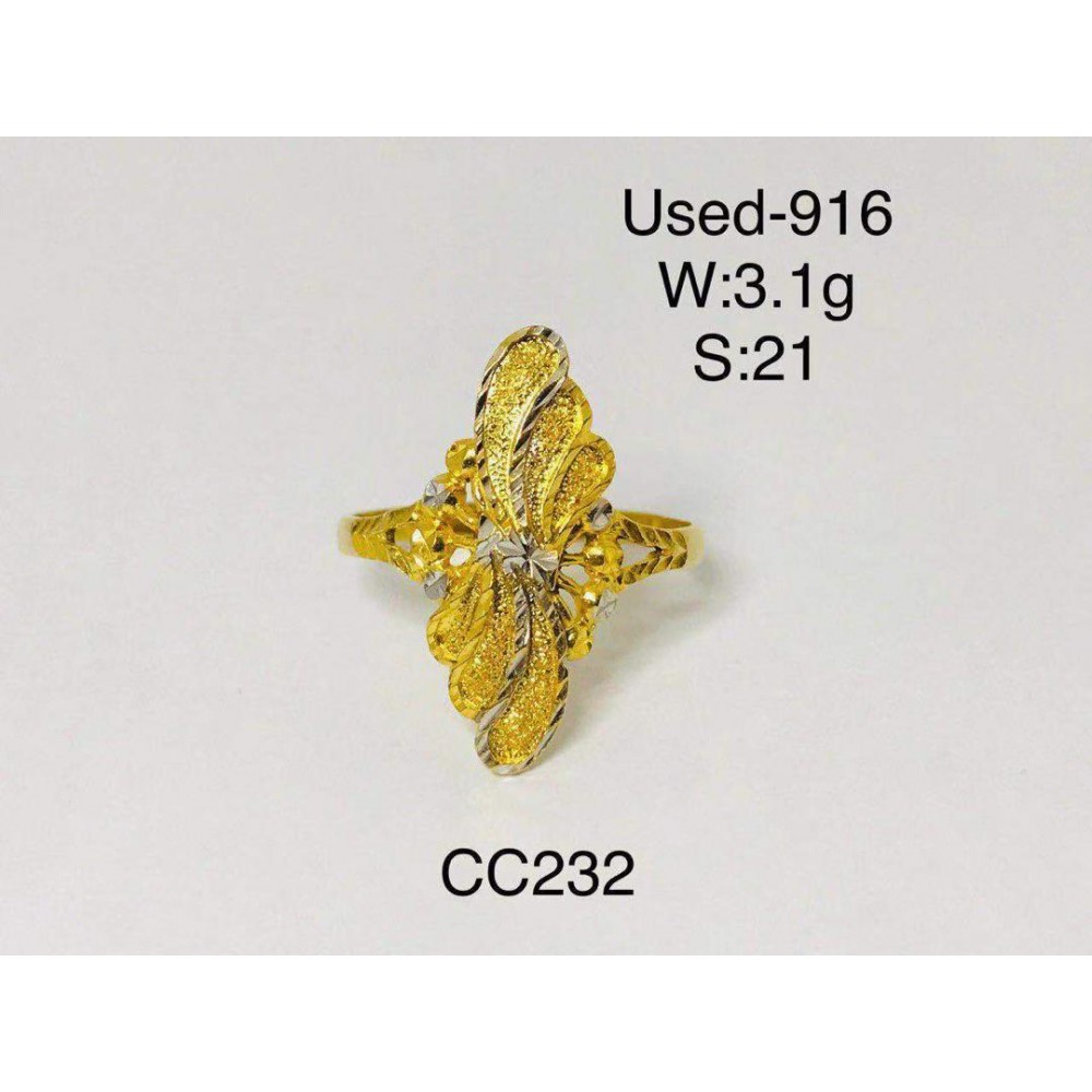 Pre-owned ring 916 gold Pre-owned ring 916 gold
