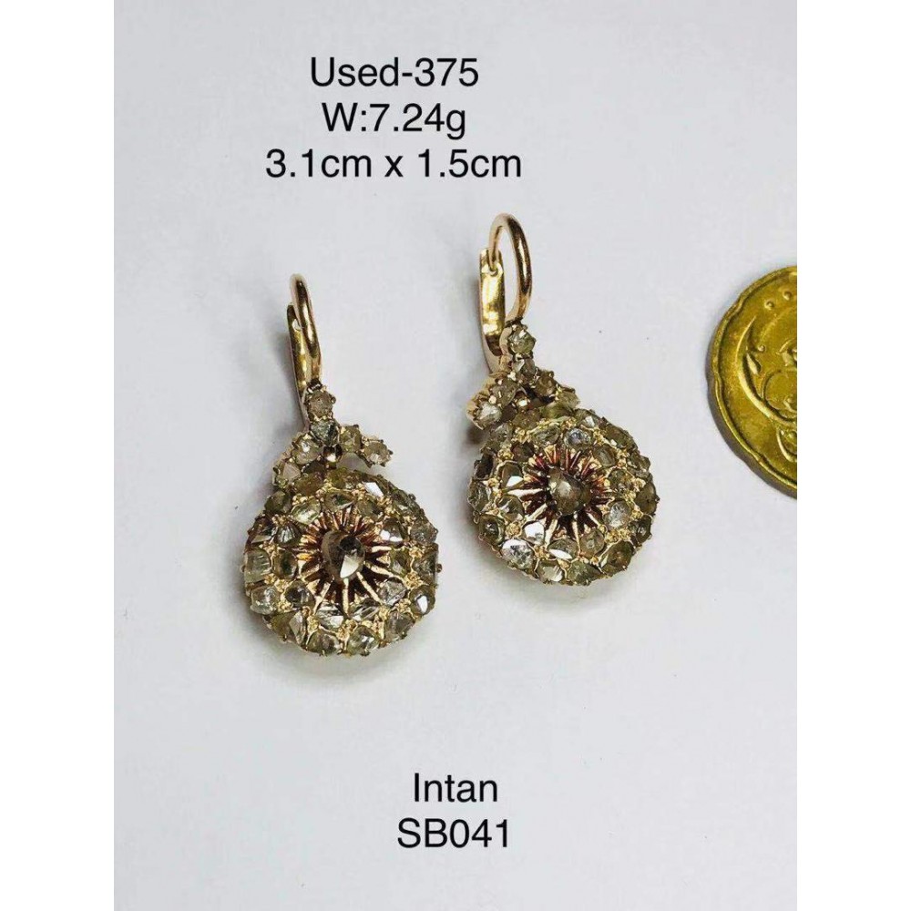 Pre-owned earring 375 gold Pre-owned earring 375 gold